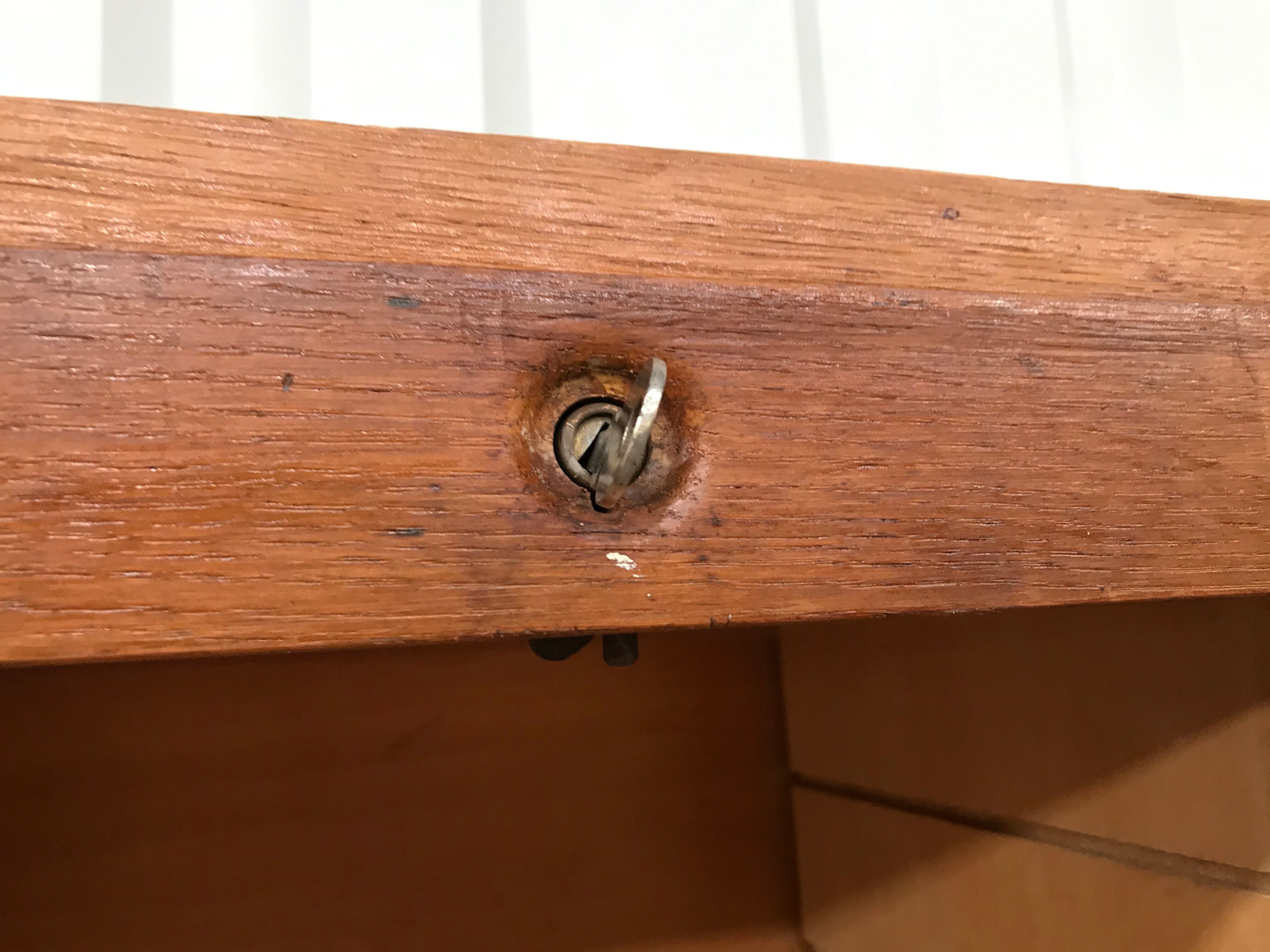 Simple oak filing cabinet 1950