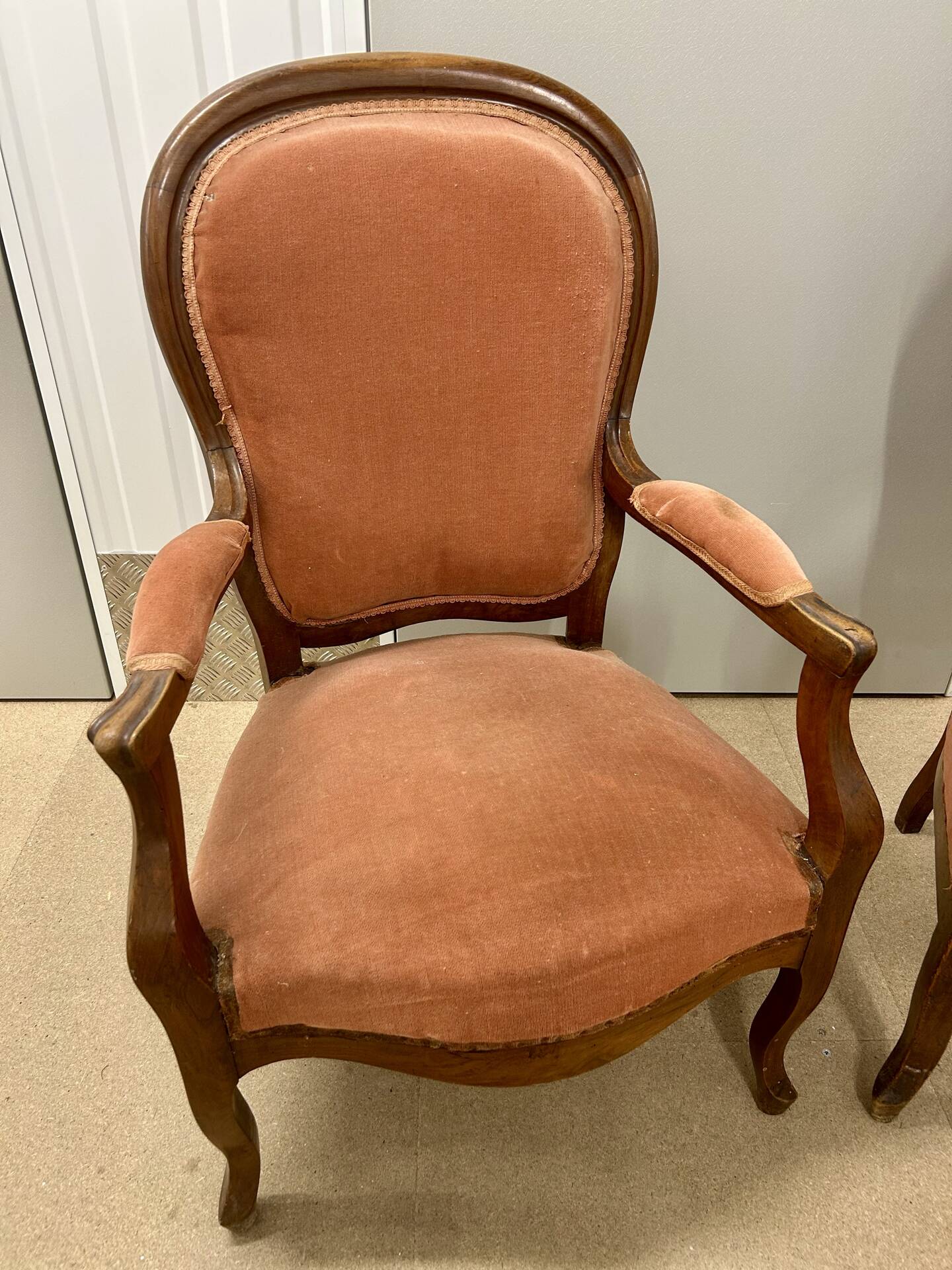 Pair of Voltaire armchairs in the Napoléon III style (19th century)