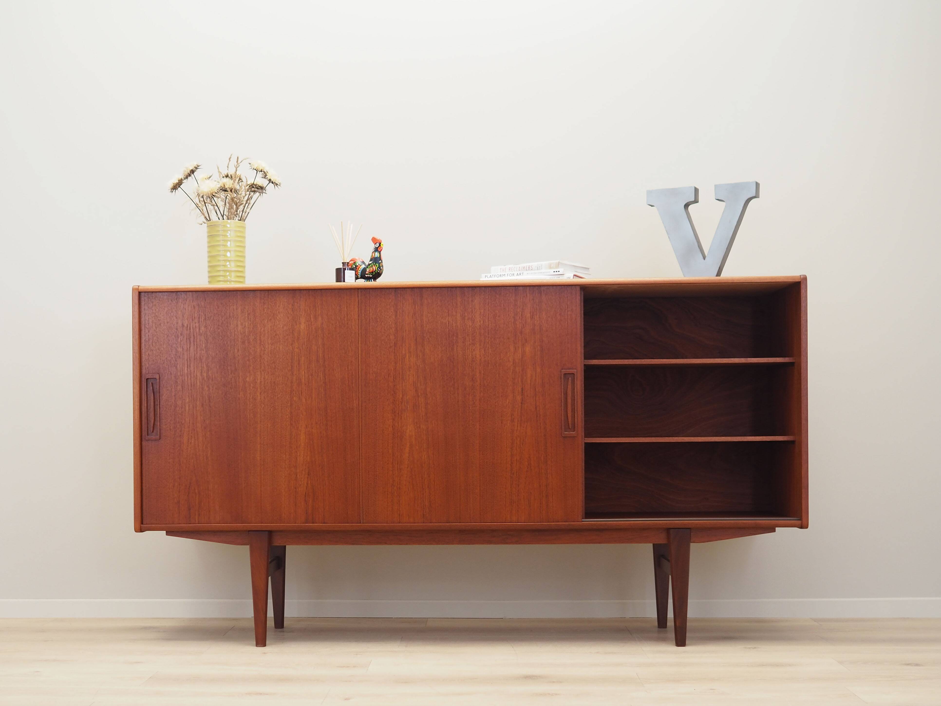 Teak highboard, Danish design, 1960s, production: Denmark
