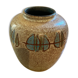 Accolay ceramic vase with geometric patterns
