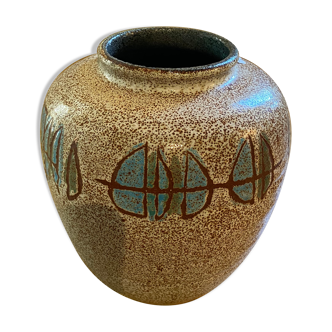 Accolay ceramic vase with geometric patterns