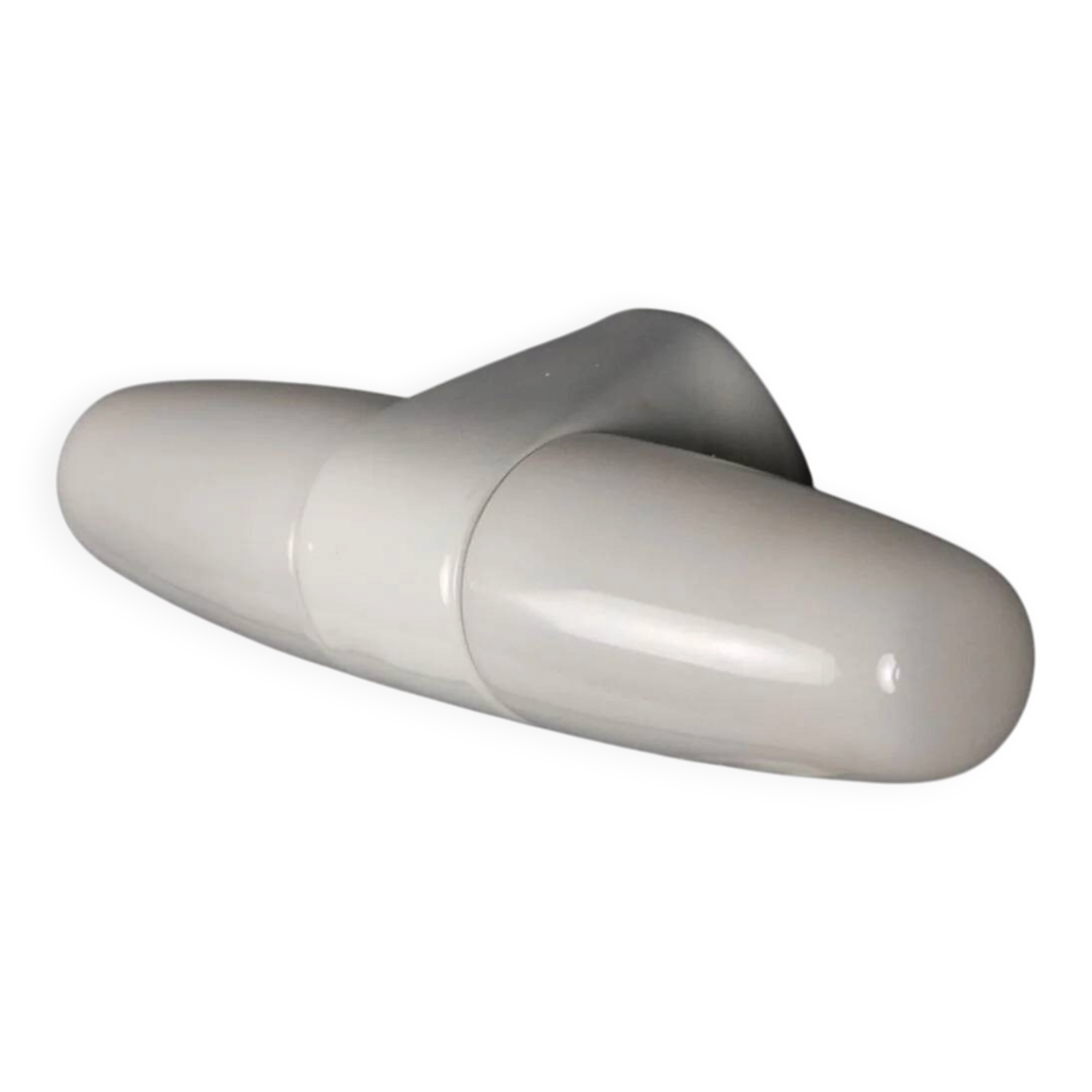 Vintage wall lamp in white ceramic, design, Italy, 1950s
