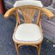 Paire de fauteuils bistrot bois courbé vintage