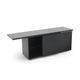 Black lacquered buffet by Giotto Stoppino for Acerbis, 1970s.
