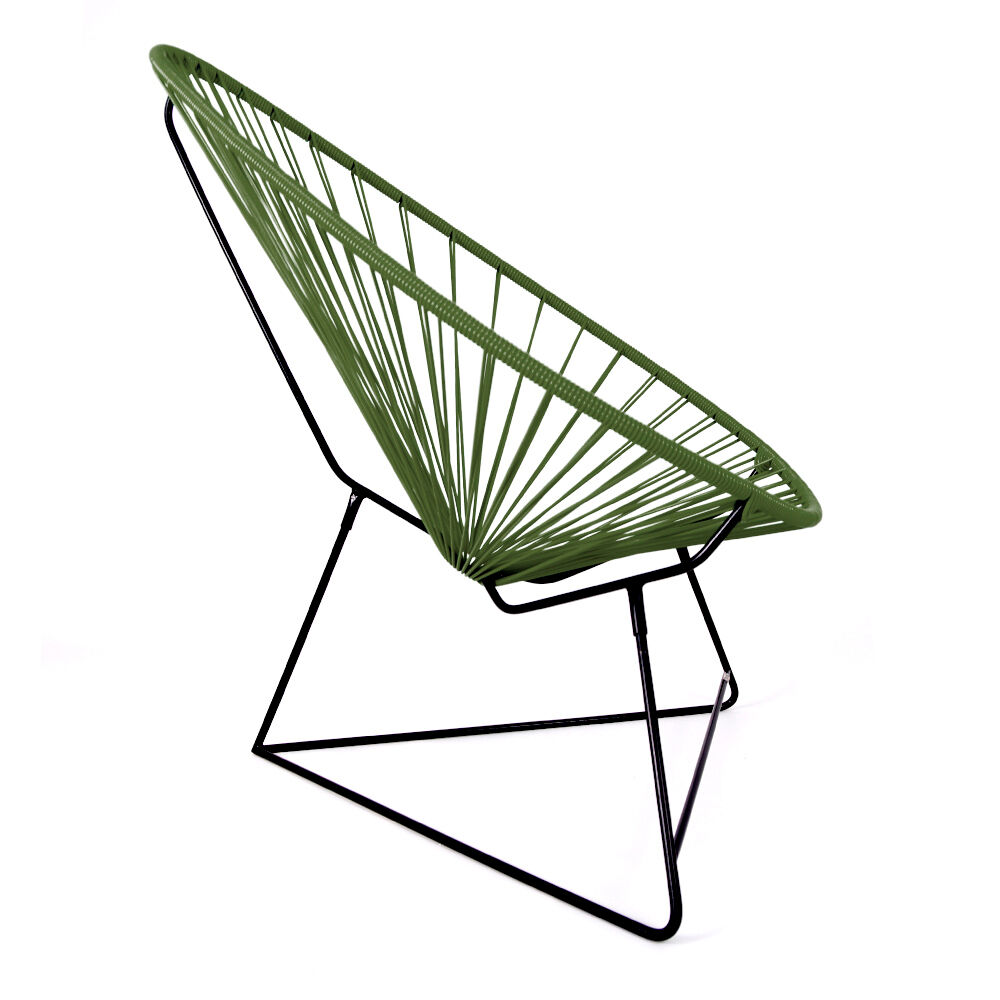 Armchair acapulco original olive green brand boqa