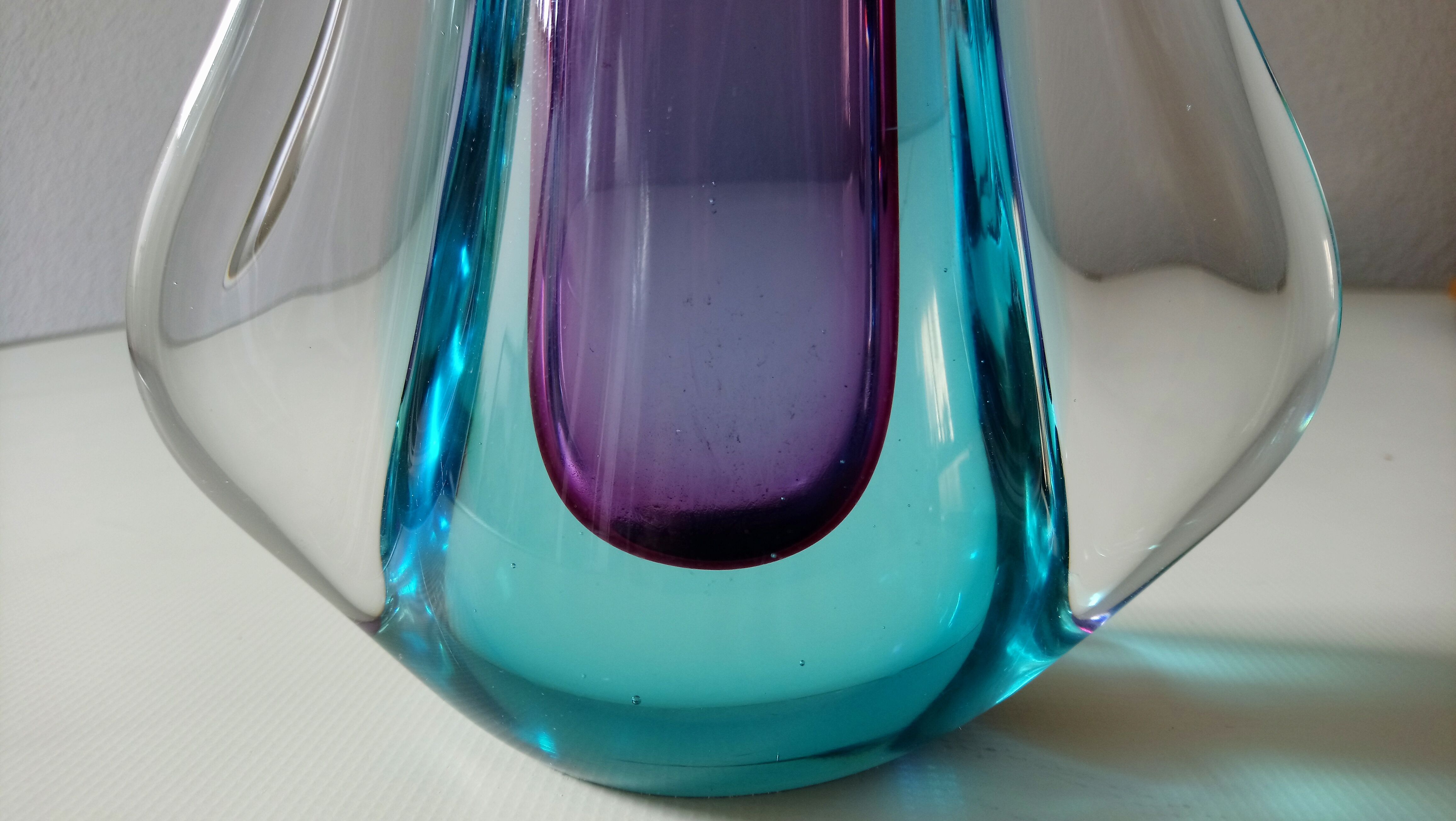 1960s Murano glass vase