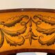Set of Pair of Biedermeier Shovel Chairs, Walnut, Ink Painting, South Germany, 1830s
