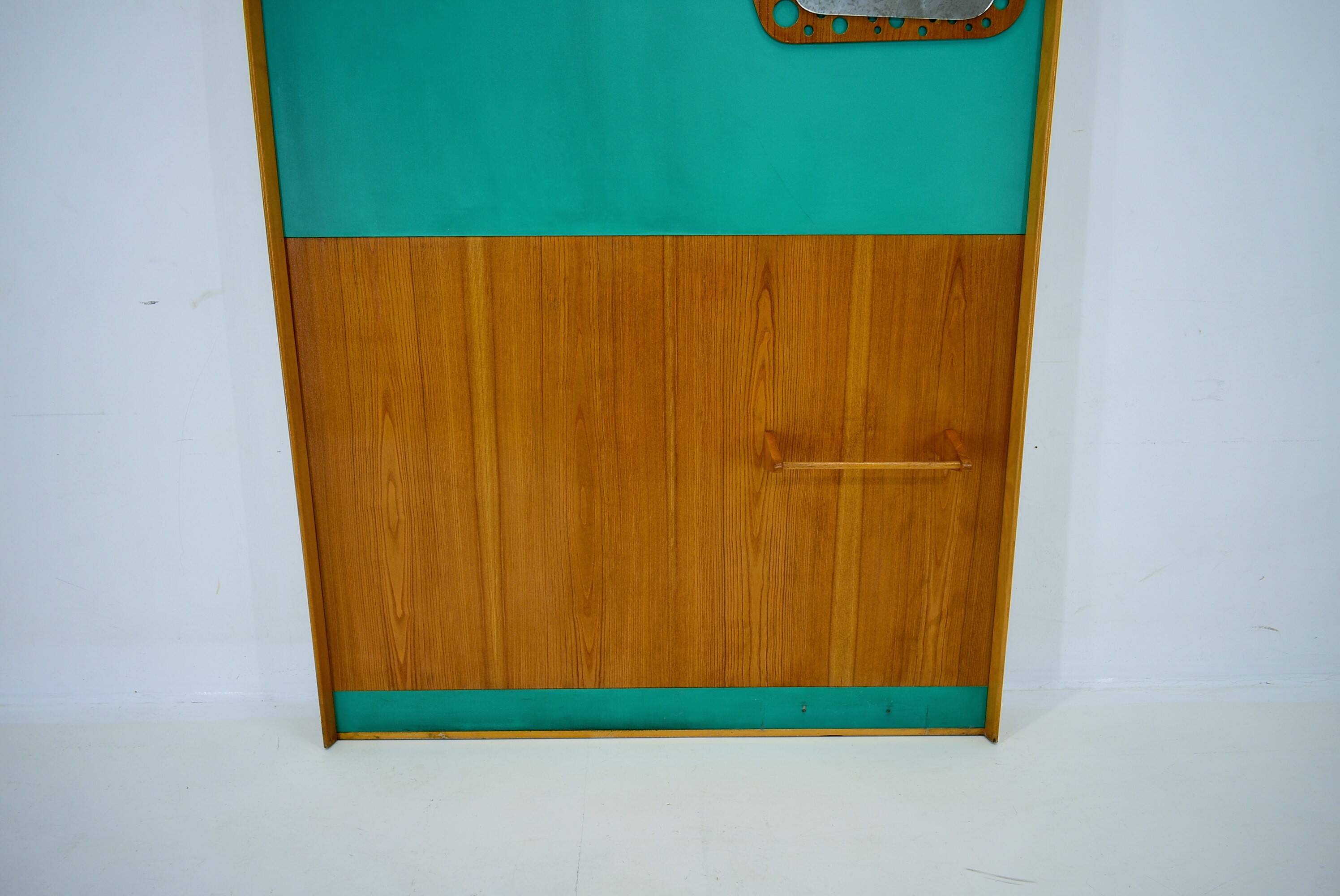 Mid-Century  Wall Mounted Coat Rack Czechoslovakia , 1970's