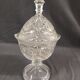 Sugar candy drager vintage crystal on foot 28cm