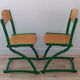 Paire de chaises traîneau