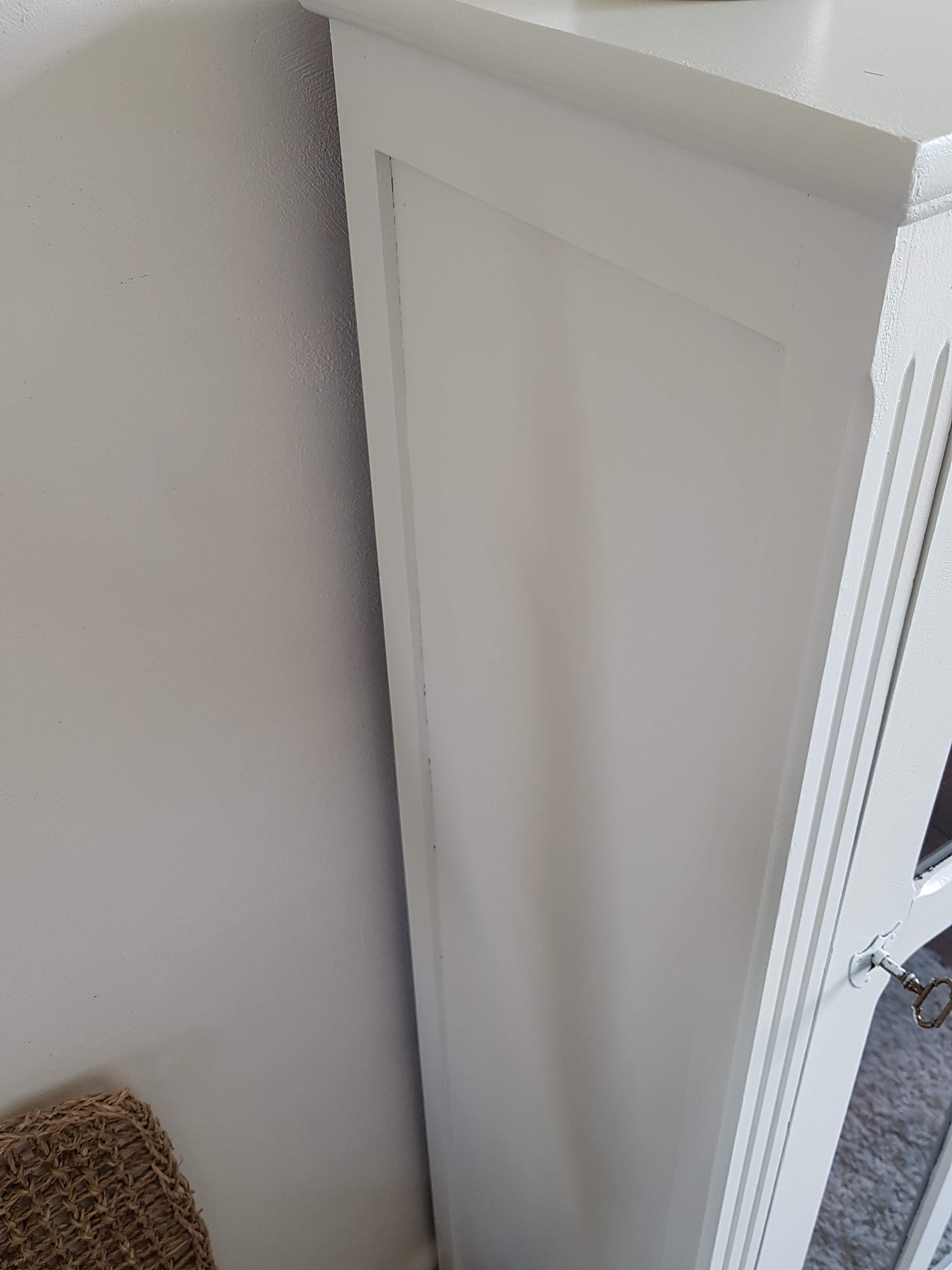 Old white parisian wardrobe