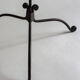 Wrought iron candlestick, handcrafted work, second half 20th century