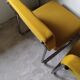 Pair of 70s low chairs with chrome tubing