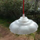 Old hanging lamp, shade glass lamp vintage