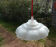 Old hanging lamp, shade glass lamp vintage