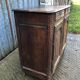 Antique Louis XV style solid oak sideboard with 2 drawers and 2 doors