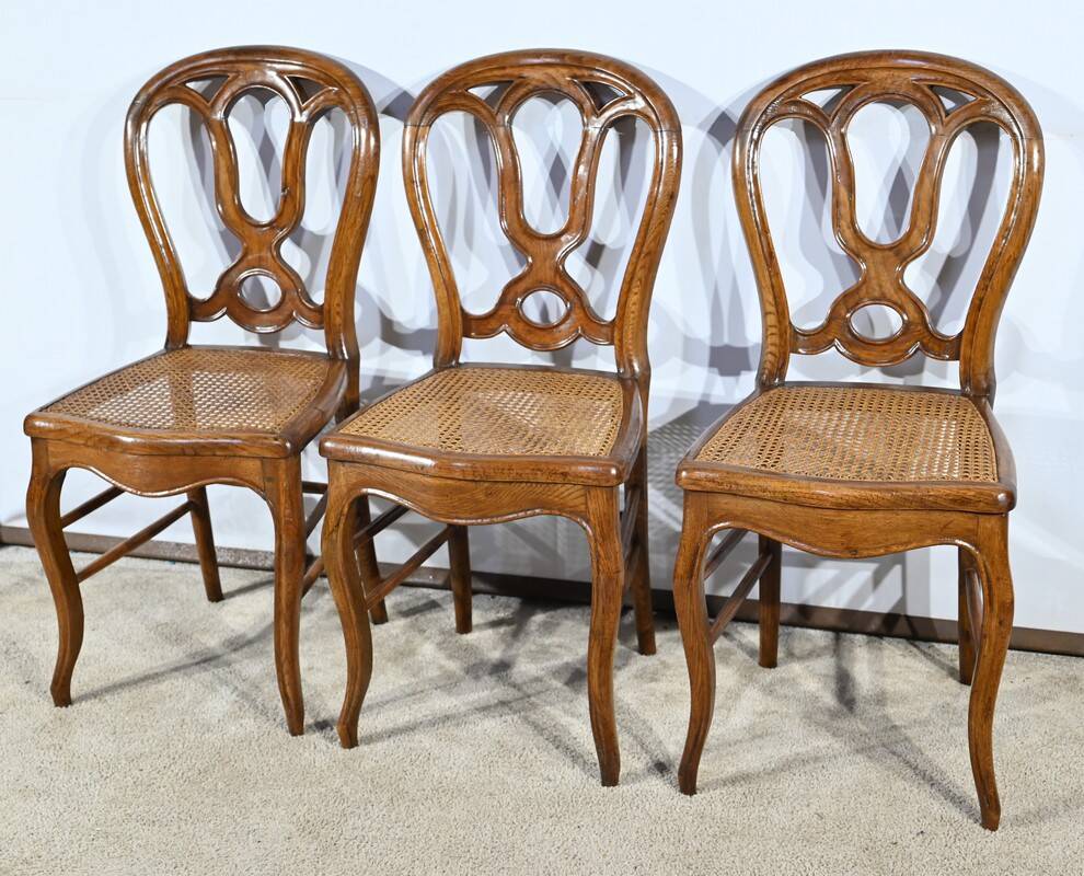 Oak Chairs, Louis Philippe Period – Mid-19th Century
