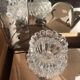 New table lamp with old Art Deco glass lampshade