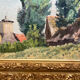 Tableau paysage campagne peinture à l’huile