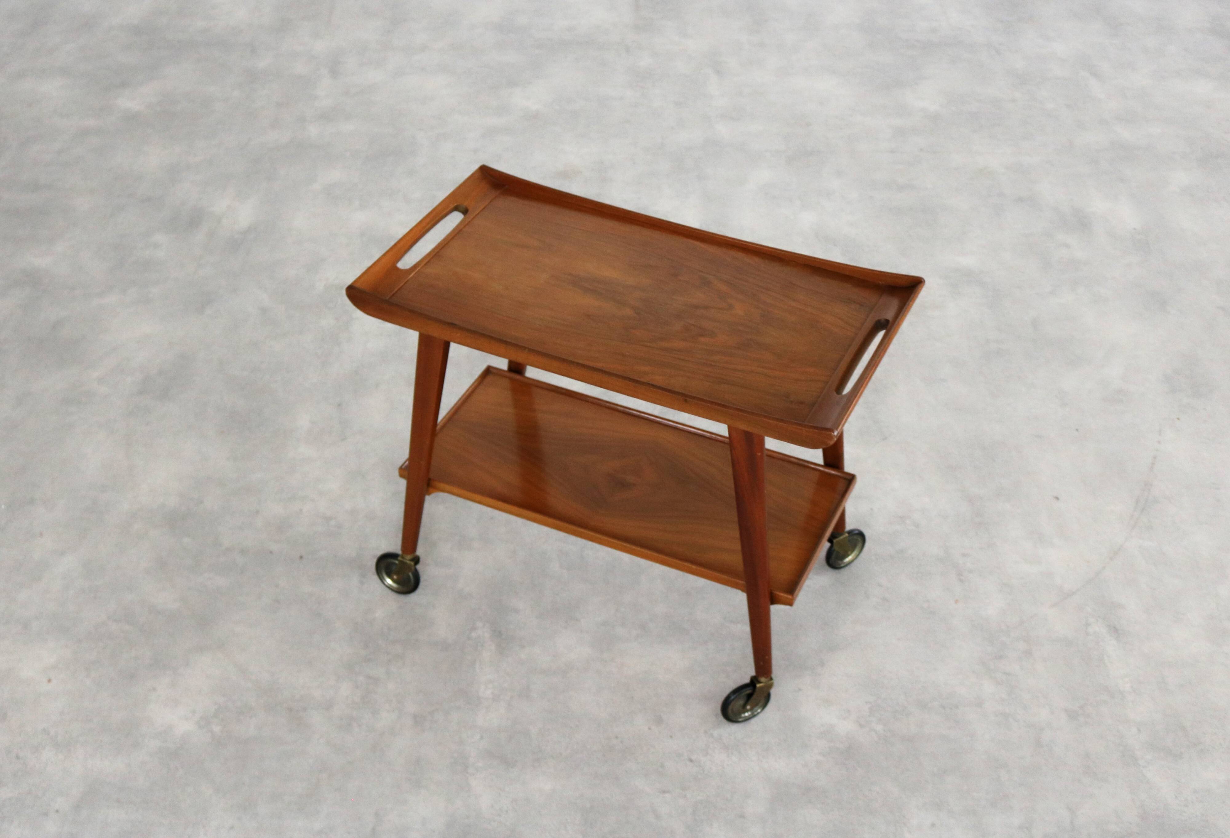 vintage swedish bar cart