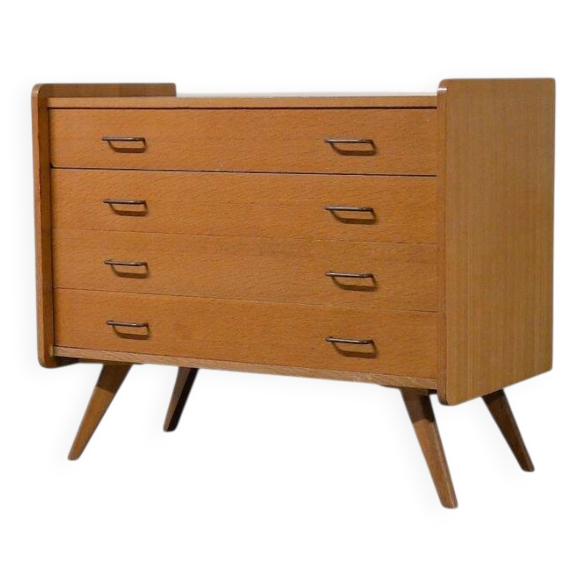 Commode scandinave pieds compas - Vintage 1960