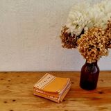 Set of 5 vintage orange napkins
