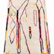 Large cream Berber rug with colourful patterns – 290 × 200 cm