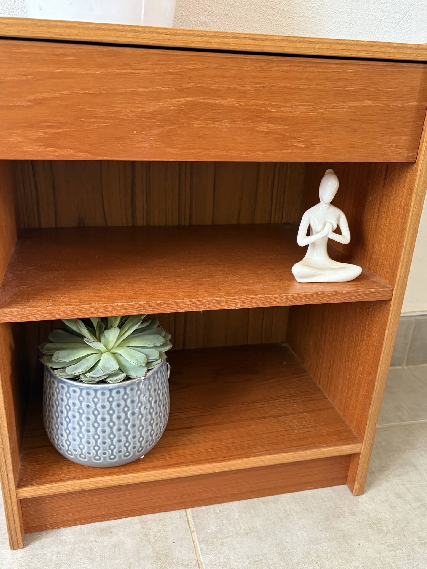 Vintage teak bedside table