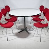 Herman Miller Table 6x Charles Eames DKR Chairs Set 1960s
