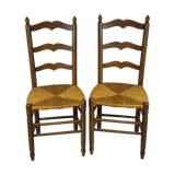 Pair of fine craft chairs of the 1970s