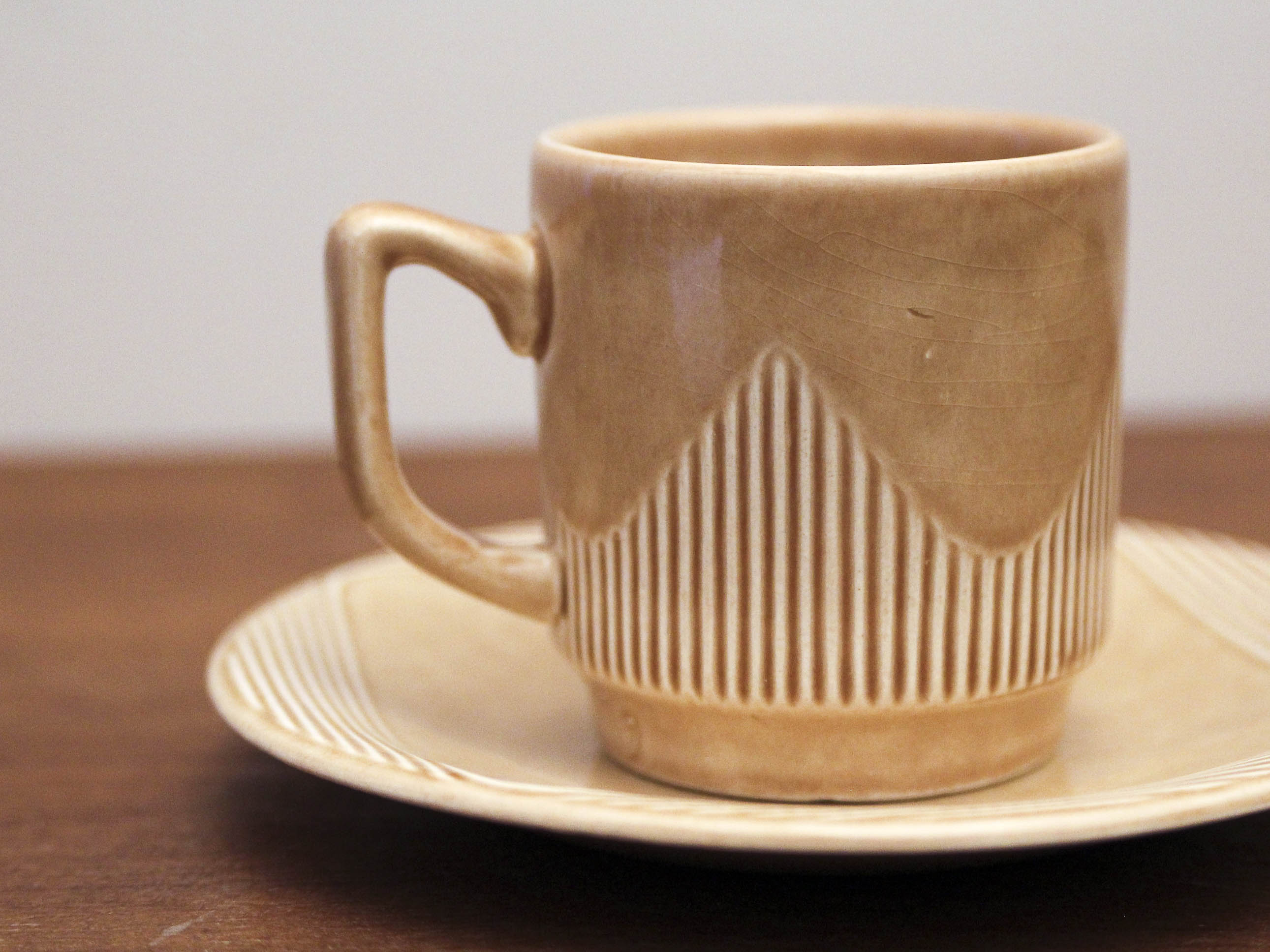 4 Espresso cups and saucers Pagnossin Italy