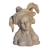 Bust of a woman with a hat