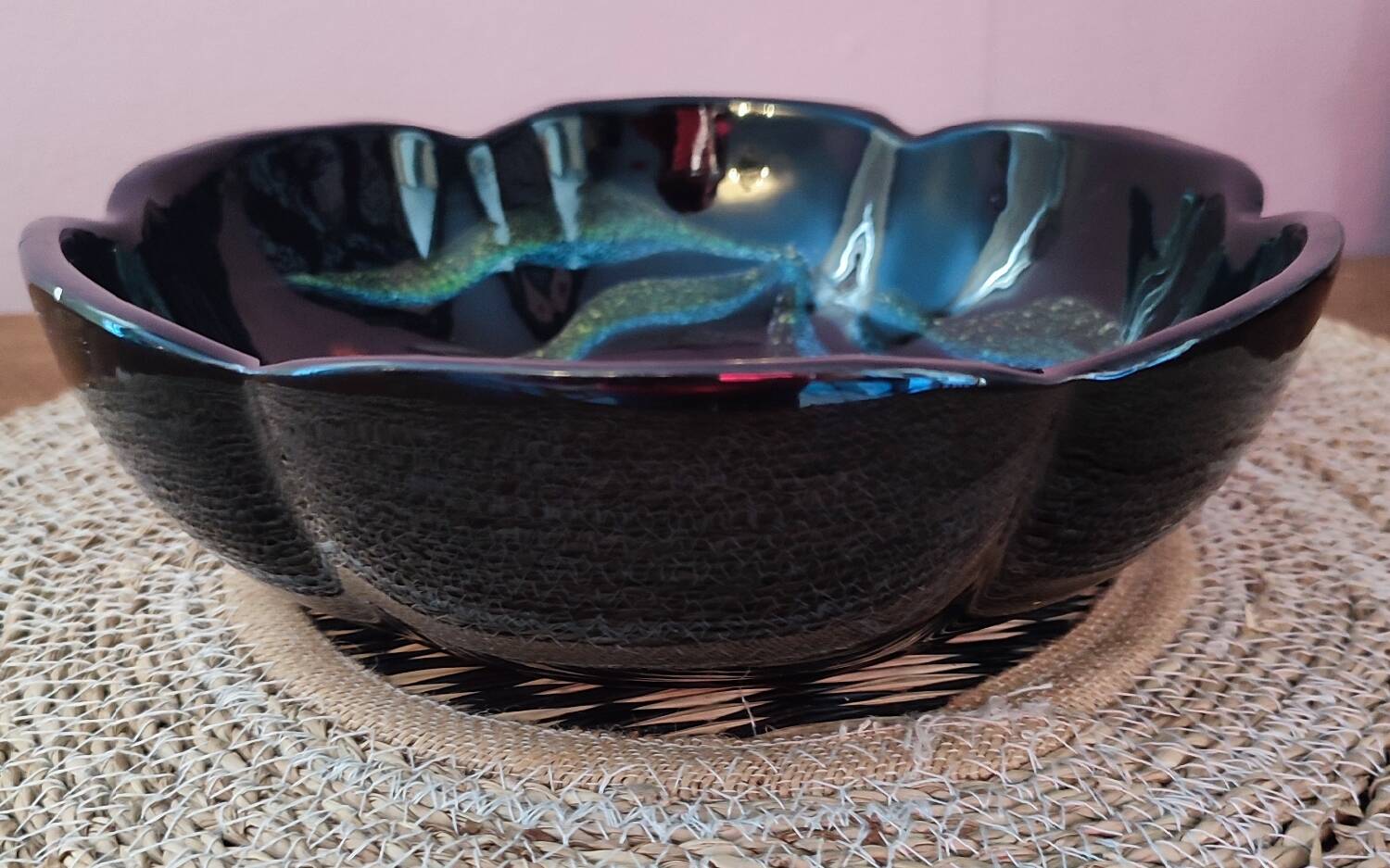 Salad bowl signed G. Fourmaintraux