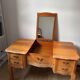 Coiffeuse basse en bois des années 60-70