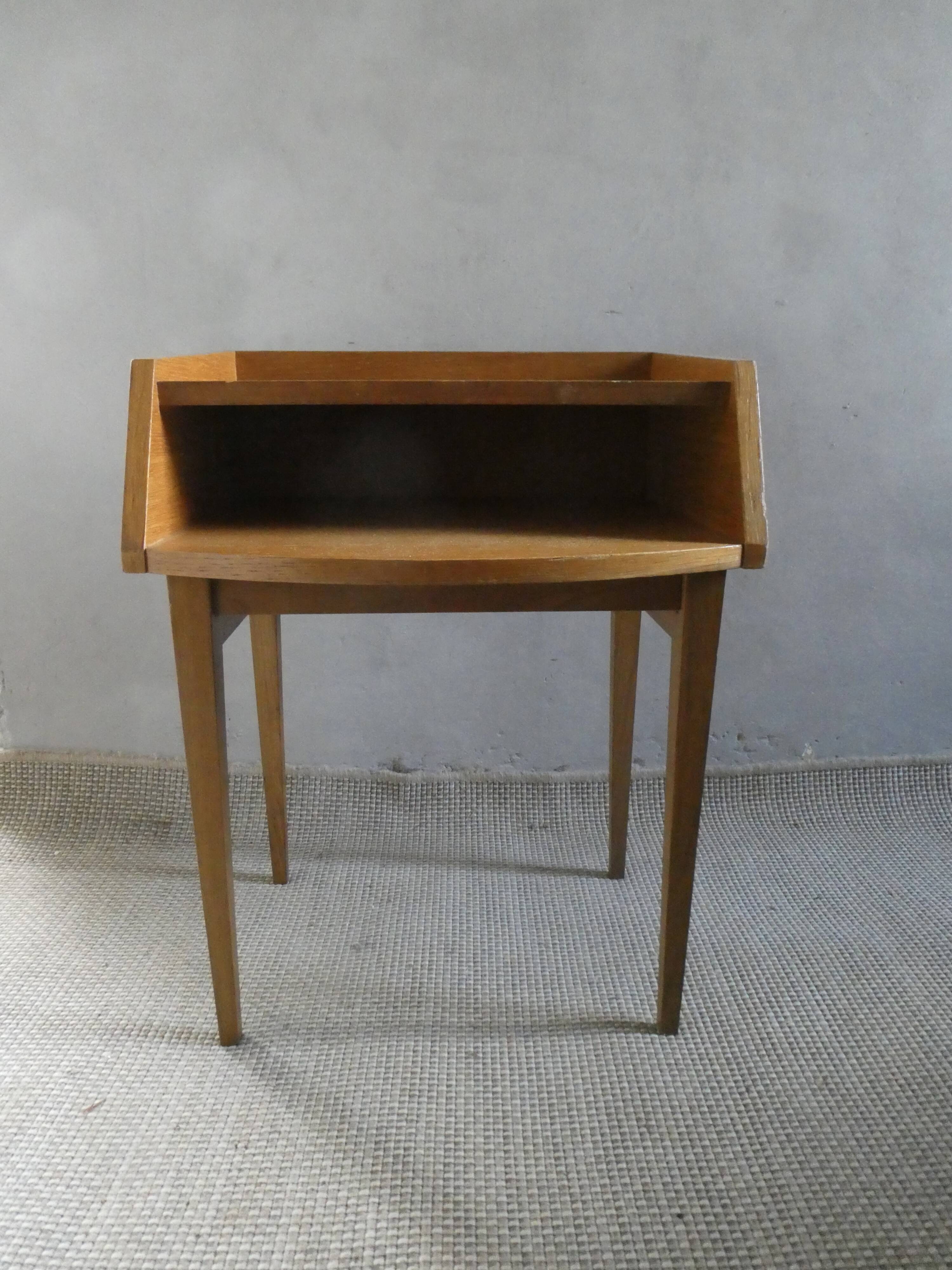Light wood bedside table from the 1960s.