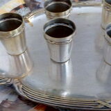 Silver metal liquor service