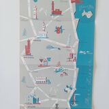 Carte routière touristique de l'Italie