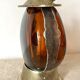 Carafe vintage en verre ambré musicale
