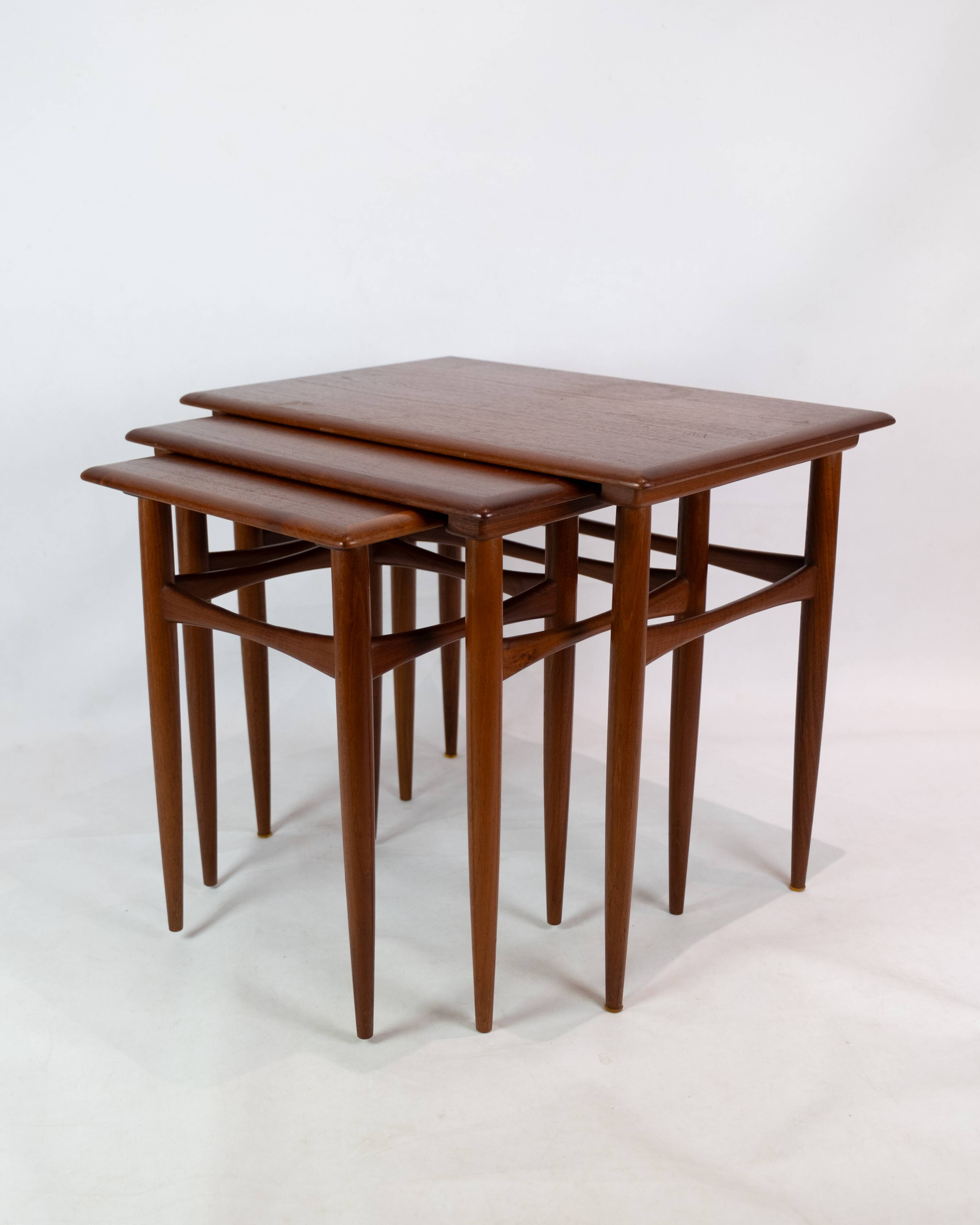 Deposit tables - Teak wood - Danish furniture architect - 1960