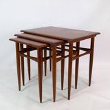 Tables gigognes - Bois de teck - Architecte de mobilier danois - 1960