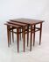 Tables gigognes - Bois de teck - Architecte de mobilier danois - 1960