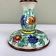 Decorated ceramic candle holder