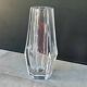 Hexagonal crystal vase by Daum France – 35 cm – Made in France