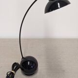Black arc desk lamp, 70s-80s