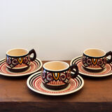 Paul Fouillen Quimper coffee service 40s