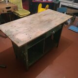 Wood and metal workbench