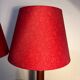 Pair of solid wood column lamps