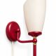 Pair of Italian 1980s Burgundy Wall Sconces