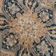 Vintage Cream & Navy Blue Persian Rug, 213x298Cm