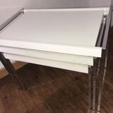 Wood and metal nesting tables 1970